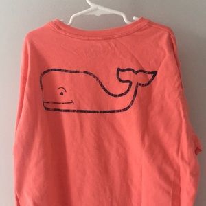 Vineyard vines long-sleeved peach shirt